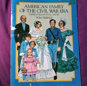 Vintage 1985 Uncut American Family if Civil War Era Paper Dolls